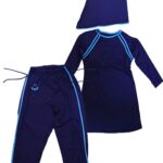 Girls Modest Burkini Swimsuit (Full Cover)